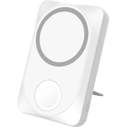 Беспроводная зарядная станция "White" 2в1 для Apple/Apple watch с покрытием Soft Touch, 10000 Mah (Белый)