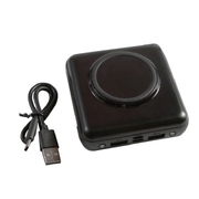 Аккумулятор "Wade" с беспроводной зарядкой, 10 000 mAh  (черный)